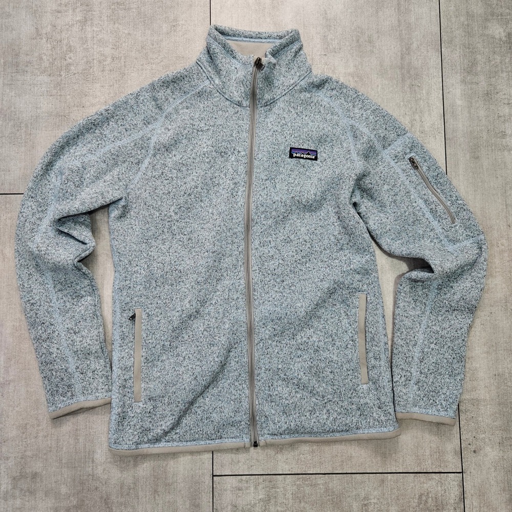 Patagonia Better Sweater Full Zip Fleece Jacket Blue Heather 25543 HABL Womens M